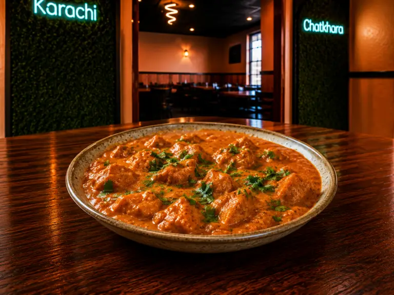 Butter Chicken curry served at Karachi Chatkhara